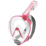 Cressi Duke Tam Yuz Maskesi Clear-Pınk S - M