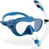 Cressi F1 Maske + Supernova Dry Şnorkel Dalış Seti Açık Mavi
