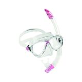 Cressi Marea-gamma Yetişkin Maske Şnorkel Seti Şeffaf-pembe