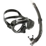 Cressi Marea+Gamma Black Yetişkin Maske Şnorkel Seti