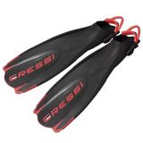 Cressi Maui Fins Dıv-Cen Palet Black/Red L/Xl Ca155844
