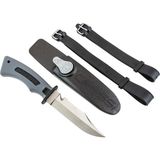 Cressi Norge Bıçak Kılıf ve Bağlantı Aparatları ile Tam Takım Halinde Bıçak Siyah 228 mm - Çok Renkli