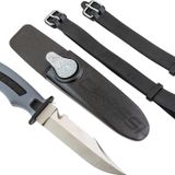 Cressi Norge Bıçak Kılıf ve Bağlantı Aparatları ile Tam Takım Halinde Bıçak Siyah 228 mm