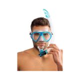 Cressi Ocean-gamma Yetişkin Maske Şnorkel Seti Şeffaf-açık Mavi