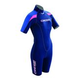Cressi One Lady Shorty Dalış Elbisesi 1 Mm-No: 1, Mavi, XS
