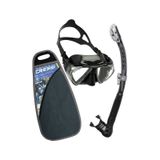 Cressi Penta - Alpha Yetişkin Maske Şnorkel Seti Siyah-siyah Çok Renkli