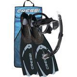 Cressi Pluma Siyah Palet Maske Şnorkel Seti No:37-38