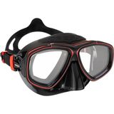 Cressi Prisma Maske Black/red - DALIŞ MASKESİ - Standart - Siyah - Kırmızı