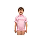 Cressi Rash Guard Junior Girl No 2 Pembe Beyaz Kısa Kollu T-Shirt