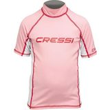 Cressi Rash Guard No:3 Pembe Beyaz Kız Çocuk Kısa Kollu T-Shirt