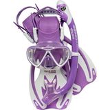Cressi Rocks Dry Lila Beyaz Çocuk Maske Şnorkel Seti S-M(26-32)