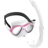 Cressi Samoa-Mexico Yetişkin Maske Şnorkel Seti Şeffaf-Pembe