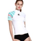 Cressi Shield Rash Guard Lady White Aquamarine No 6 T-Shirt