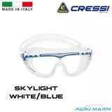 Cressi Skylight White Blue Yüzücü Gözlüğü