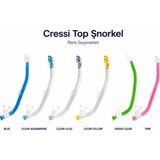 Cressi Top Şnorkel - CLEAR-YELLOW - Tek Beden - Şeffaf - Sarı