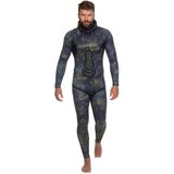 Cressi Wall Flat Akrilik Ekran Şnorkel, Kamuflaj Pelagic Fish, Uni