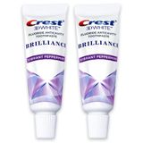 Crest 3D Beyaz Parlak Diş Macunu, Canlı Nane, Seyahat Boyutu 0,85 oz (24 g) - 2'li Paket