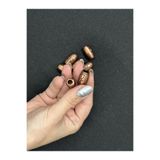 CREST E-TİCARET Bronz Metal Görünümlü Sakal ve Saç Boncuğu – Oymalı Desenli Viking Tarz | 10’lu Set