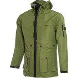 Cresta Erkek Outdoor Kapüşonlu Explorer Parka Rüzgara Dayanıklı Açık Yeşil Uzun Kesim - XL