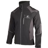 Cresta Erkek Softshell Ceket Rüzgar Geçirmez Polar Kumaşla Standart Kalıp Siyah Renk - XL