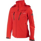 Cresta Kadın Softshell Ceket Su Geçirmez Kapüşonlu Kırmızı Dağcılık ve Outdoor Kullanımı İçin