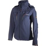 Cresta Kadın Softshell Kapüşonlu Ceket Su Geçirmez Özellikleriyle Outdoor Kullanım İçin - Lacivert