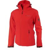 Cresta Outdoor Basic Kapüşonlu Kadın Softshell Ceket - Kırmızı - XL