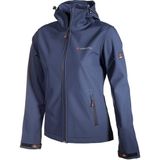 Cresta Outdoor Basic Kapüşonlu Kadın Softshell Ceket - Lacivert - 2XL