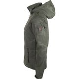 Cresta Outdoor Kamuflaj Baskılı Kapüşonlu Erkek Softshell Ceket - Haki