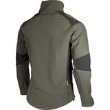 Cresta Outdoor Reflektör Baskılı Erkek Softshell Ceket - Haki