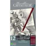 Cretacolor 12’li Fine Art Graphite Pencils Dereceli Kurşun Kalem Seti