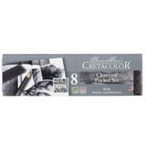 Cretacolor 460 08 Charcoal 8 Parça Metal Kutulu Çizim Seti