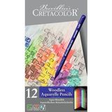 CretaColor Aqua Monolith 12 Renk Su ile Uyumlu Yoğun Pigmentli Kalem Seti
