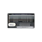 Cretacolor Artino Graphite Drawing Set Karakalem Eskiz Çizim Seti Metal Kutu 10 Parça