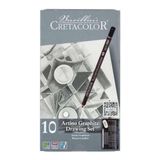 Cretacolor Artino Graphite Karakalem Eskiz Çizim Seti 10 Parça Metal Kutu 40021 - Yok