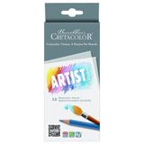 CretaColor Artist Studio Suya Dayanıklı 12 Renkli Suluboya Kalem Seti