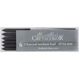 Cretacolor Charcoal Lead Medium 5,6 mm Portmin Kalem Ucu 6'lı Kutu (260 02)