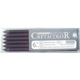 Cretacolor Charcoal Lead Soft 5,6 mm Portmin Kalem Ucu 6'lı Kutu (260 01)