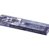 Cretacolor Charcoal Pocket Küçük Metal Kutu 8 Pcs Çizim Kalemi ve Kömür Seti