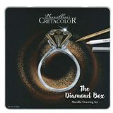 Cretacolor Diamond Box Luxury Drawing 15'li Metal Kutu 40047 Premium Çizim Seti