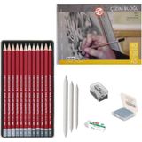Cretacolor Eskiz Başlangıç Seti 3 + Dereceli Kalem + A5 Defter + Dağıtıcı Set + Silgi + Açacak + Hamur Silgi - Karışık-Çok Renkli - standart