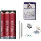 Cretacolor Eskiz Başlangıç Seti 4 + Dereceli Kalem + A5 Defter + Dağıtıcı Set + Silgi + Açacak + Hamur Silgi - Karışık-Çok Renkli - standart