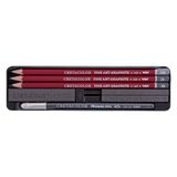 Cretacolor Graphite Pocket Set Karakalem Eskiz Çizim Seti Metal Kutu 9 Parça