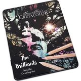 Cretacolor Megacolor Brilliants 12 Renk Metal Kutu Jumbo Kalın Kuru Boya Kalemi Seti