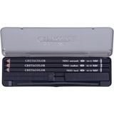 Cretacolor Nero Deep Black Pocket Set Karakalem Eskiz Çizim Seti Metal Kutu 7 Parça