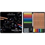 Cretacolor Pastel Basic Box Soft Pastel Çizim Başlangıç Seti 27 Parça Metal Kutu Renkli Kalemler
