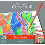 CretaColor Pastel Kalem Seti 24'lü Renkli Sanatsal Malzemeler Yüksek Kalite ve Dayanıklılık