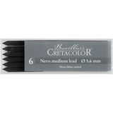 Cretacolor Portmin Kalem Uçları 5,6 mm Nero Medium 6'lı Paket Sarf Malzemeler