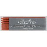 Cretacolor Sanguine Lead Dry, Medium 5,6 mm Portmin Kalem Ucu 6'lı Kutu (262 12)