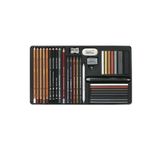Cretacolor Ultimo Drawing Set Profesyonel Karakalem Eskiz Çizim Seti 35 Parça Metal Kutu